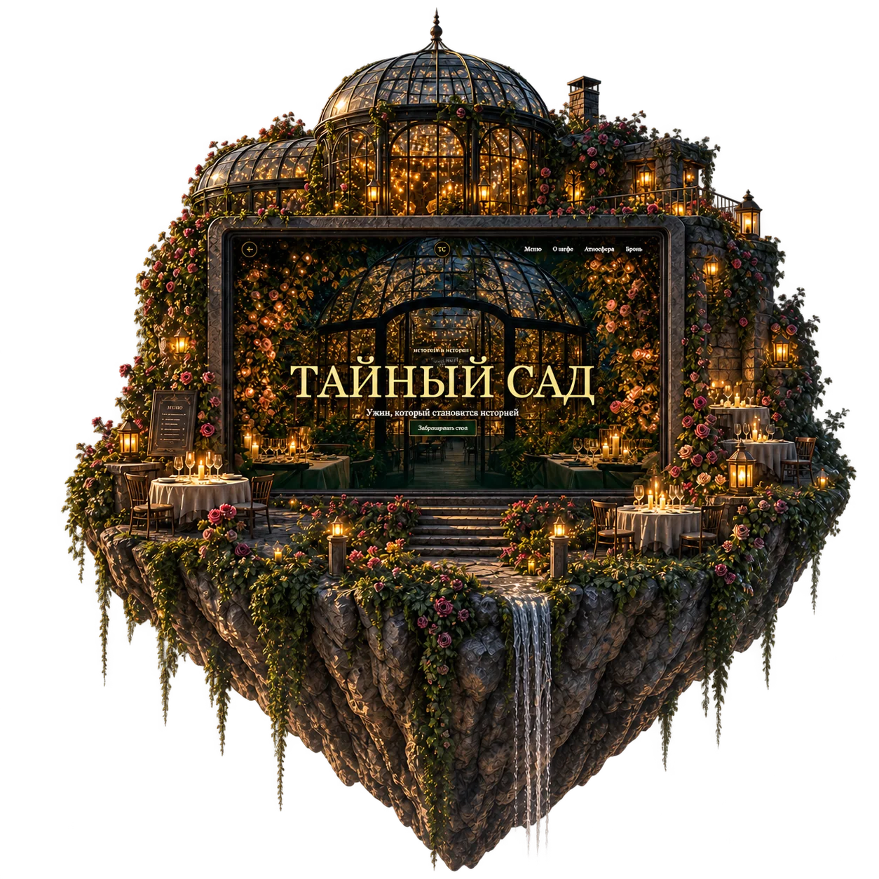 Остров с сайтом «ТАЙНЫЙ САД»